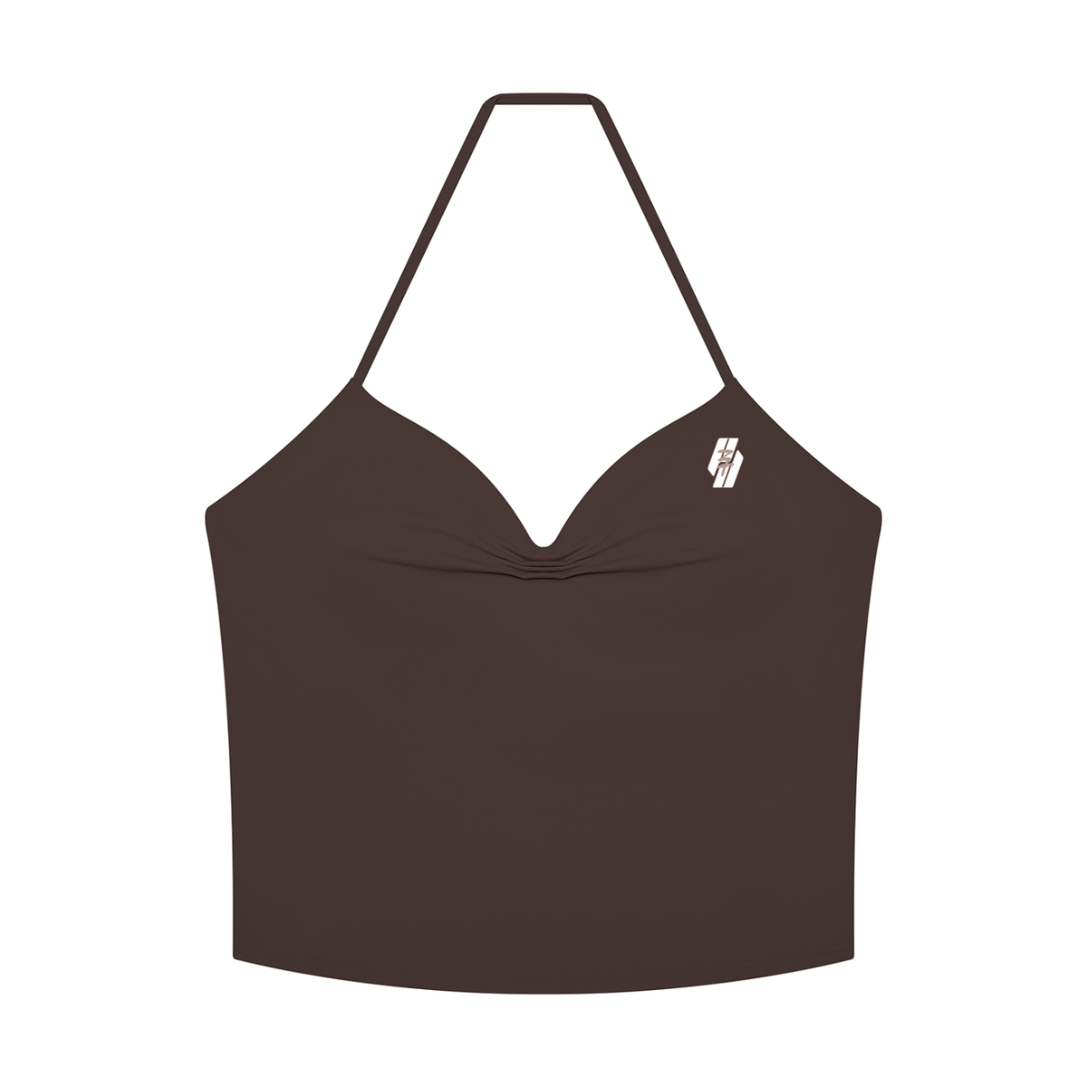 26 Essential - Women's Ruched Halter Tank Top