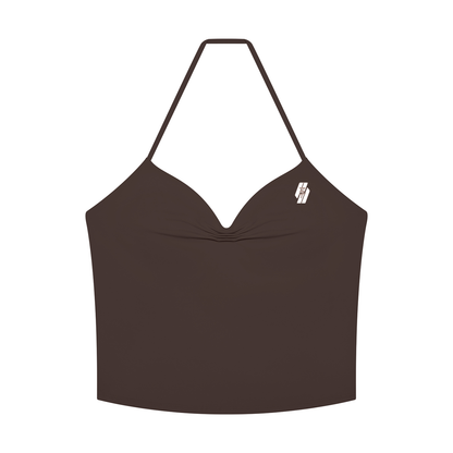 26 Essential - Women's Ruched Halter Tank Top