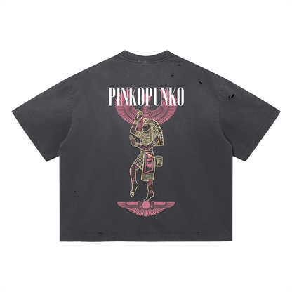 Ancient Slabology - Vintage Washed Distressed Boxy Oversized T-Shirt