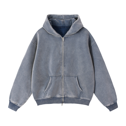 Angels Helper - Zip-Through Boxy Fleece Hoodie