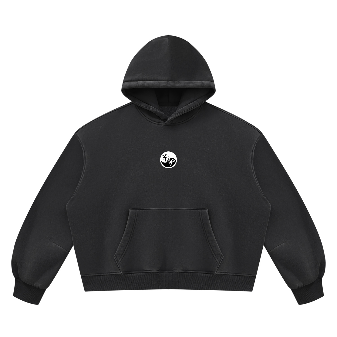 Pin and Pang - Unisex Vintage Wash Boxy Fleece Hoodie