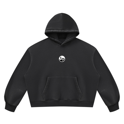 Pin and Pang - Unisex Vintage Wash Boxy Fleece Hoodie