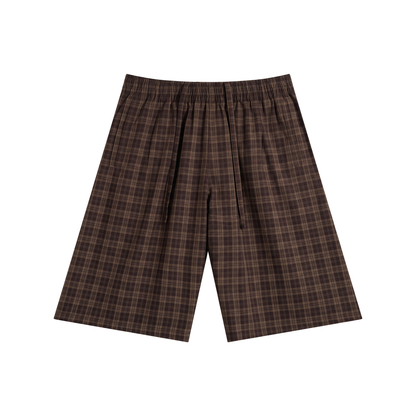 Staples - Plaid Wide Leg Shorts