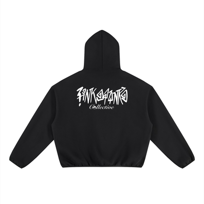 Pin and Pang - Boxy Piping Fleece Hoodie