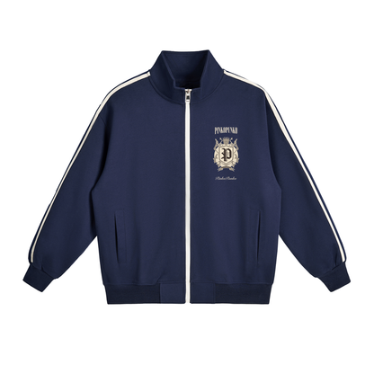 Classy Climber's - Side-Stripe Stand Collar Jacket