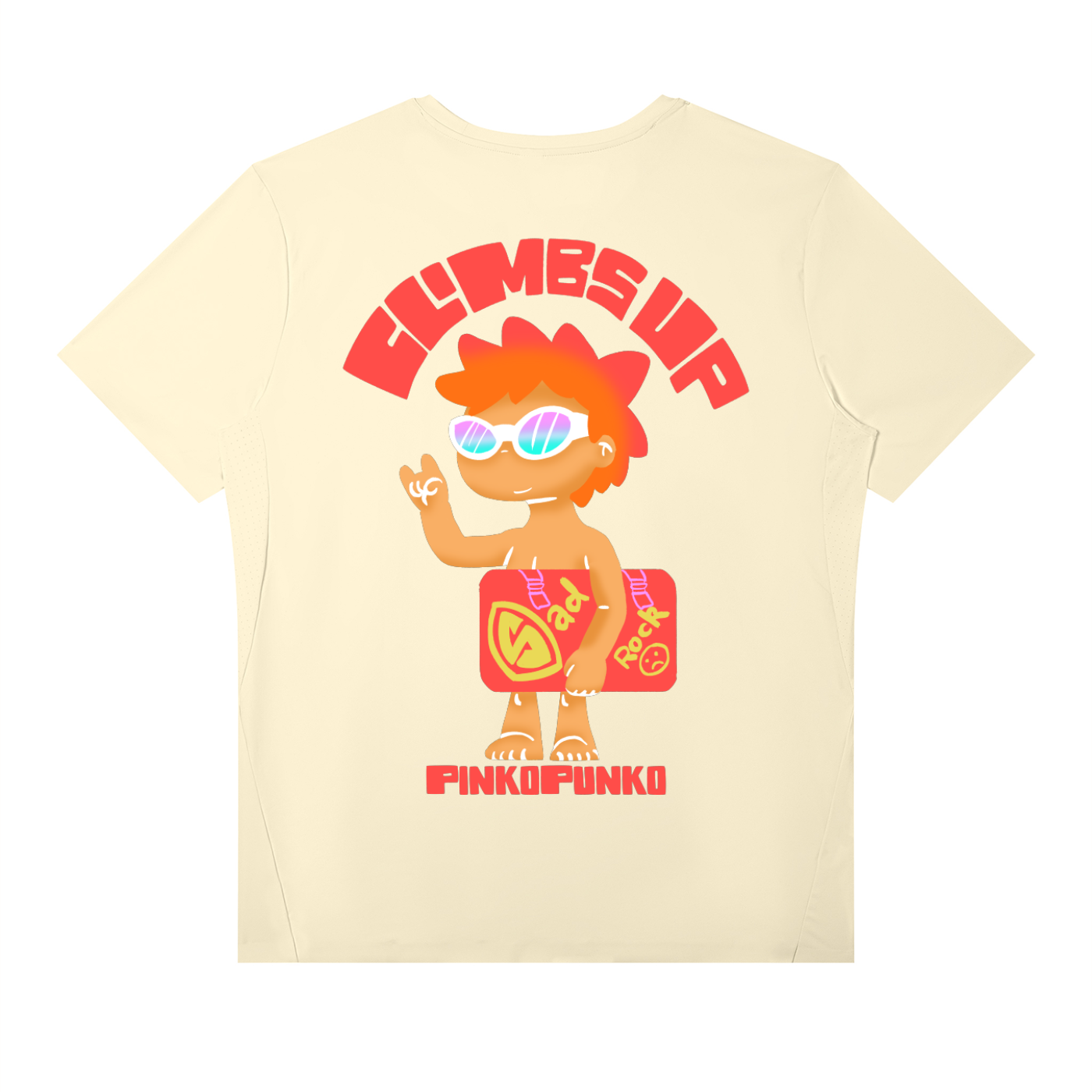 Climbs Up Dude - Lightweight Performance T-Shirt v1