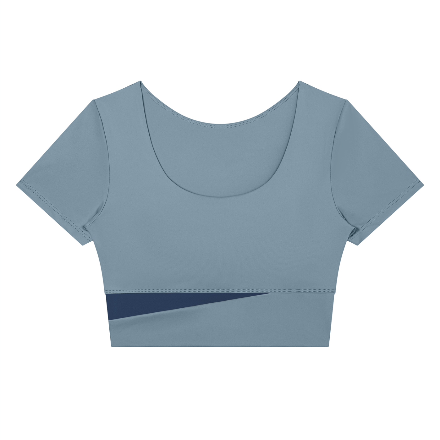 26 Essential - Women's Panelled Crop T-Shirt