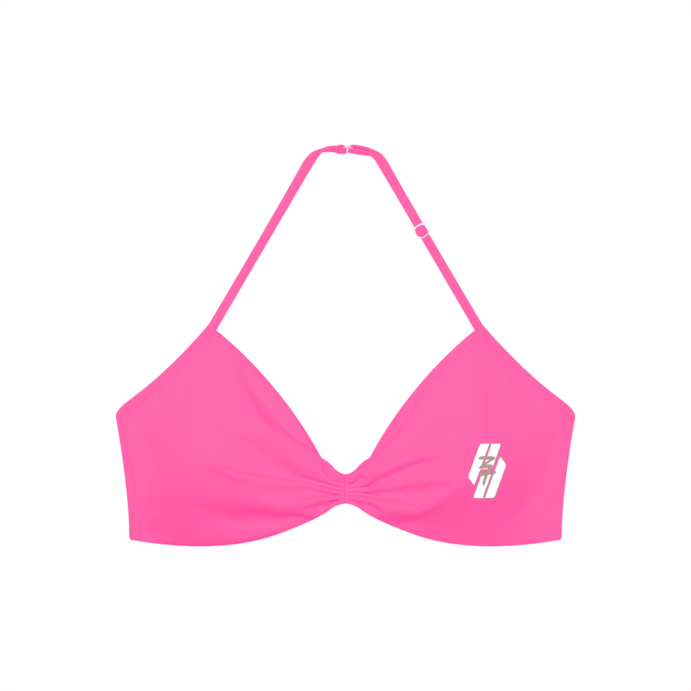 26 Essential - Ruched Halter-Neck Sports Bra
