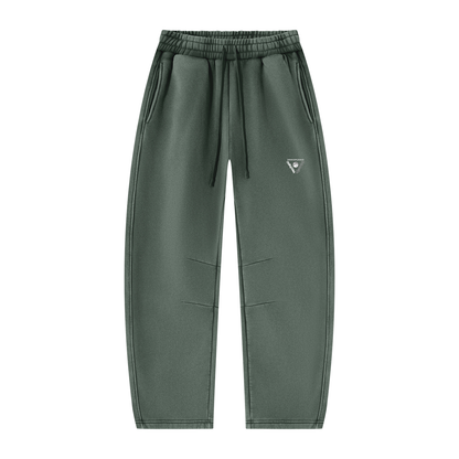 Iconic - Unisex Vintage Wash Barrel Leg Fleece Sweatpants