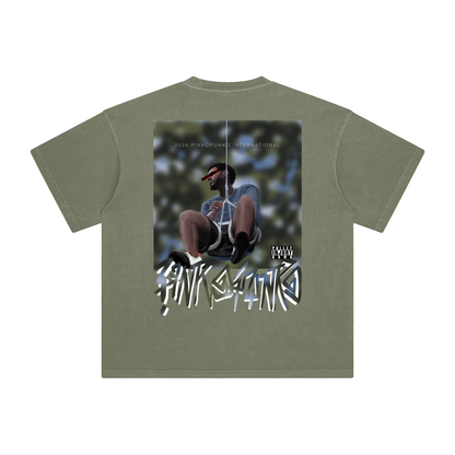 Neighbours think I'm selling chalk - Enzyme Washed Tee