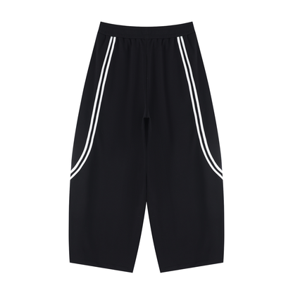 Graffiti - Wide Leg Piping Sweatpants