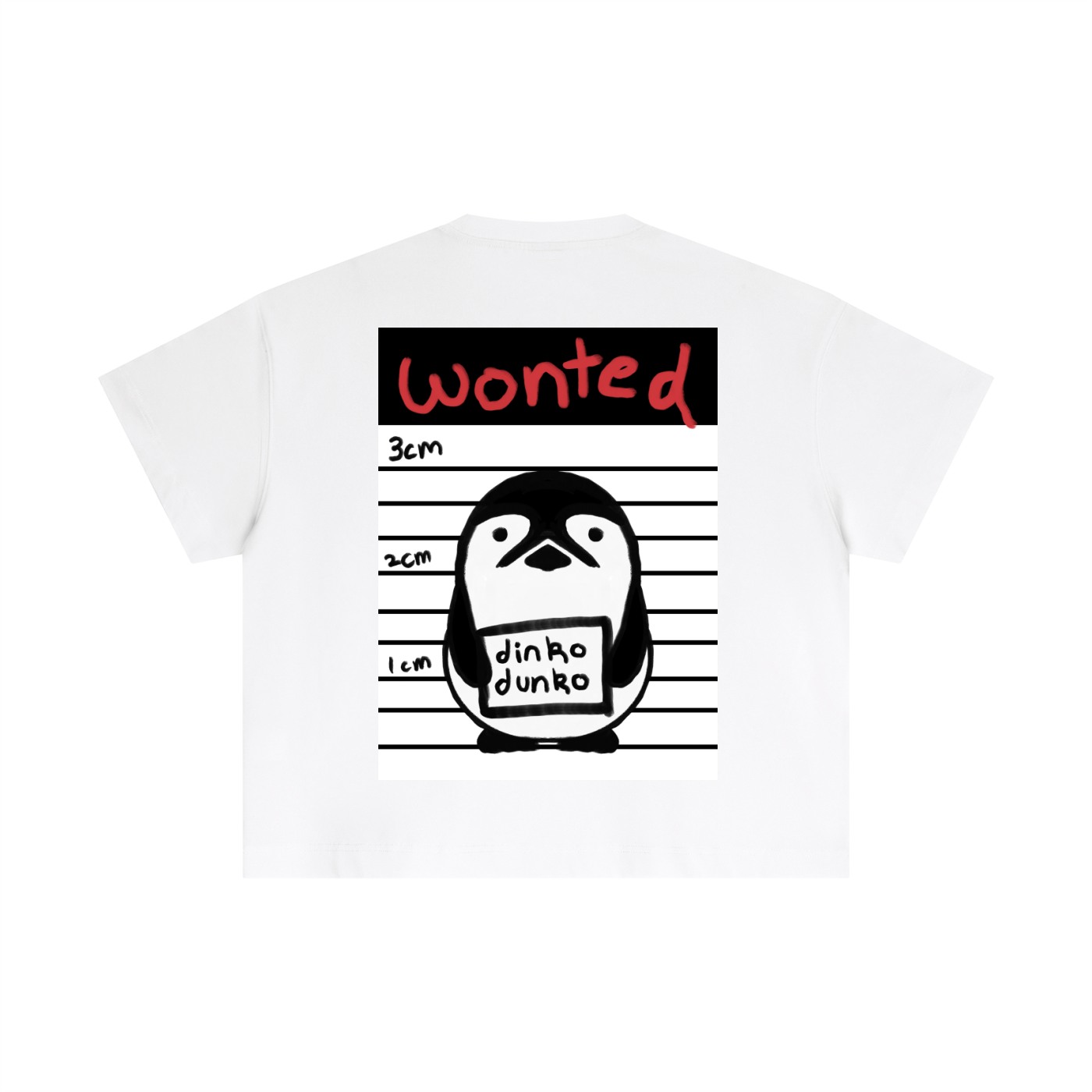 DinkoDunko: Wonted for Stealing Beta - Essential Boxy Tee