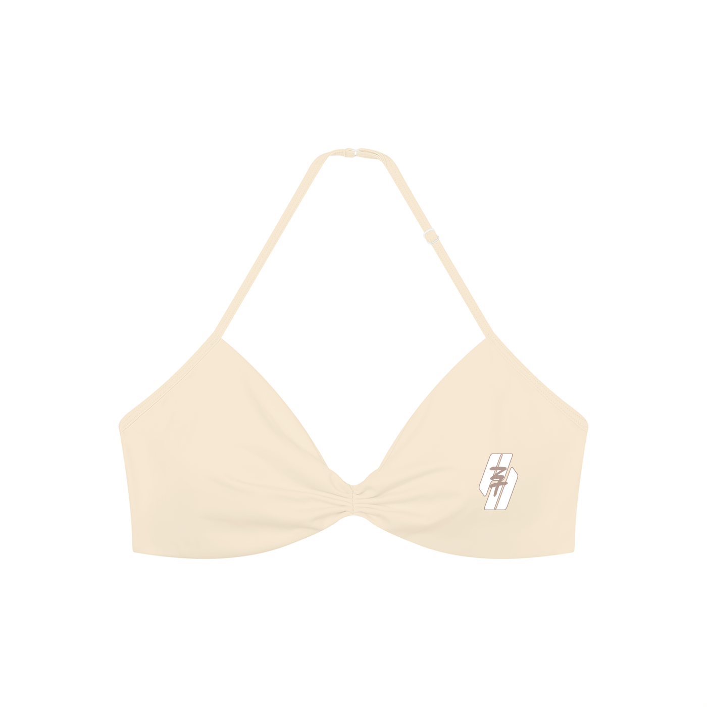 26 Essential - Ruched Halter-Neck Sports Bra