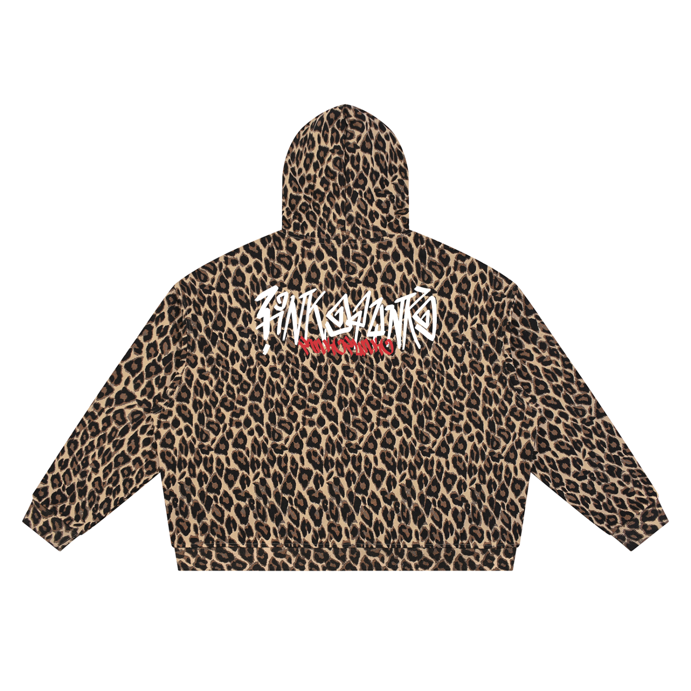 Graffiti - Unisex Leopard Full Zip Hoodie