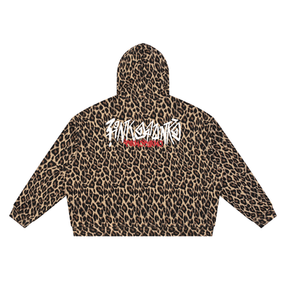 Graffiti - Unisex Leopard Full Zip Hoodie