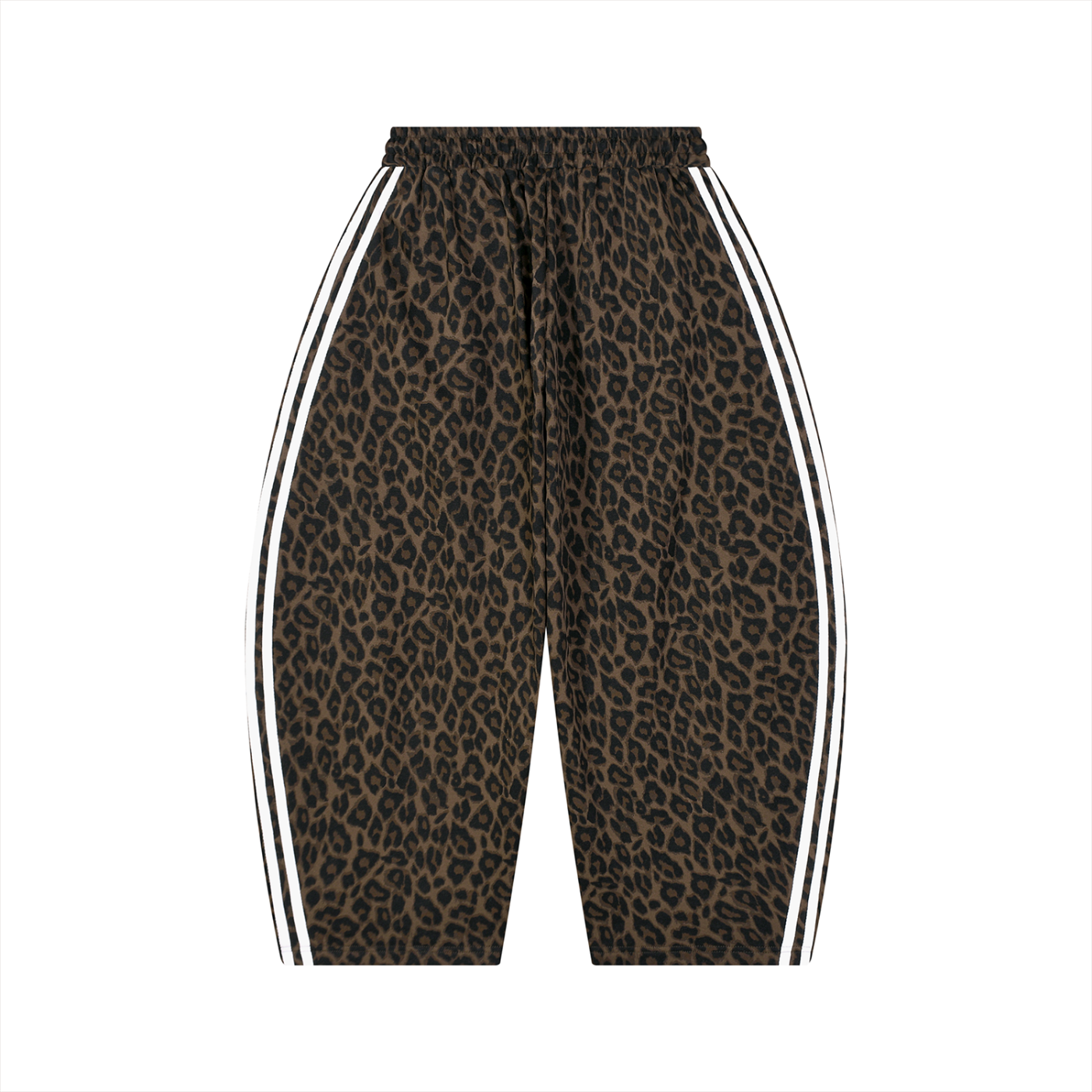 Graffiti - Unisex Leopard Barrel Leg Sweatpants
