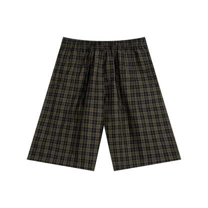 Staples - Plaid Wide Leg Shorts