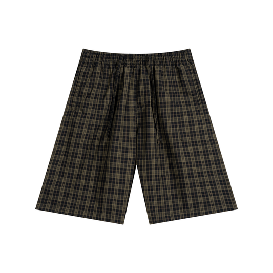 Staples - Plaid Wide Leg Shorts