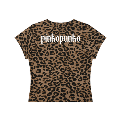 Butterfly - Women’s Leopard Crop T-Shirt
