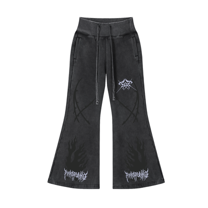 CyberSigil - Vintage Washed Flared Pants