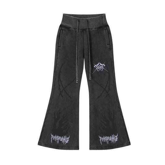 CyberSigil - Vintage Washed Flared Pants