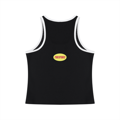 Ganba - Color Block Cropped Tank Top