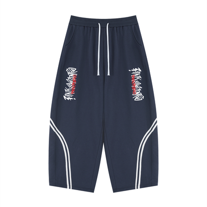Graffiti - Wide Leg Piping Sweatpants