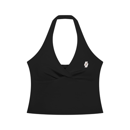 26 Essential - Women’s Ruched Halter Tank Top