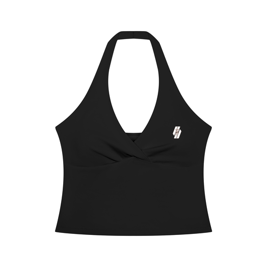 26 Essential - Women’s Ruched Halter Tank Top