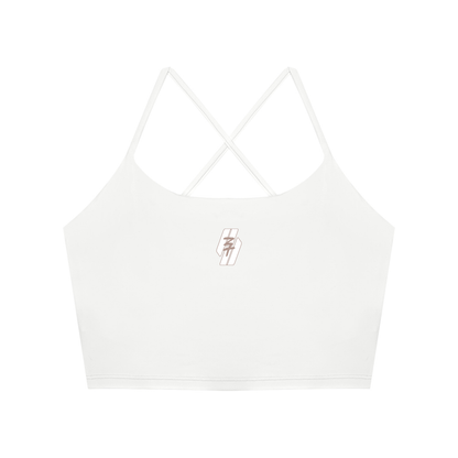 26 Essential - Women's Ruched Cropped Tank Top