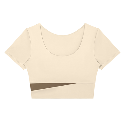 26 Essential - Women's Panelled Crop T-Shirt