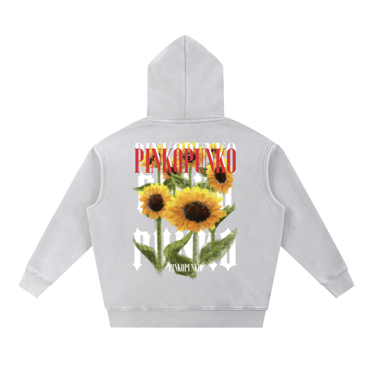 Summer Sunflowers - Washed Oversize Hoodie