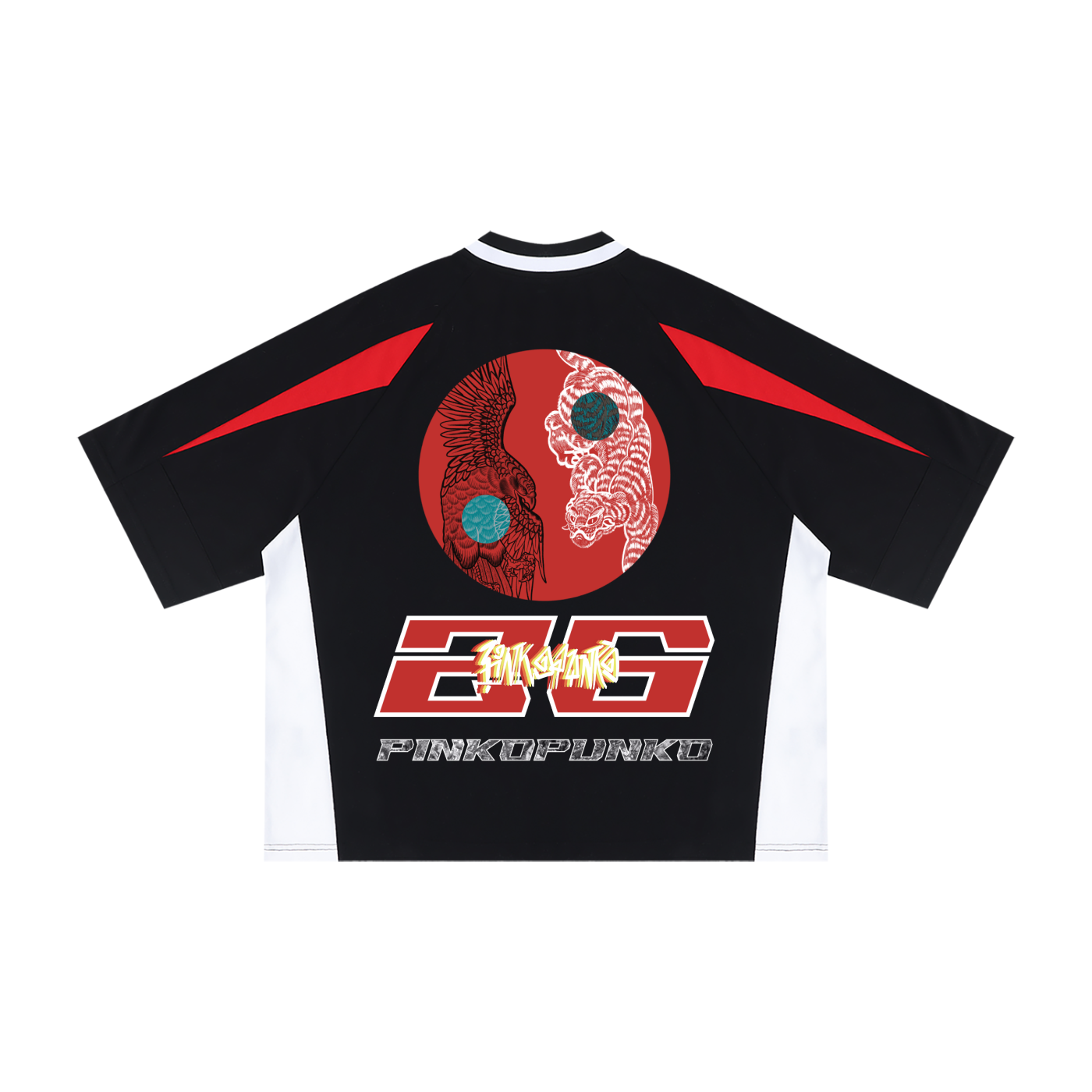 SadRocks Redline Craps - Oversized Color Block Jersey