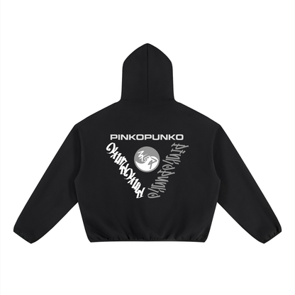 Iconic - Boxy Piping Fleece Hoodie