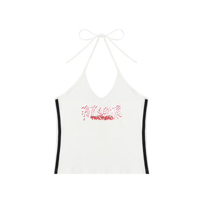 Graffiti - Halter Crop Tank Top