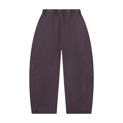 Simple - Mineral Wash Barrel Leg Pants