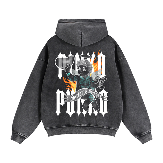 Angels Helper - Zip-Through Boxy Fleece Hoodie