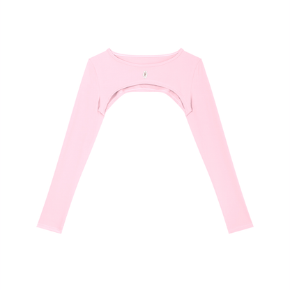 26 Essential - Cutout Long Sleeve Shrug