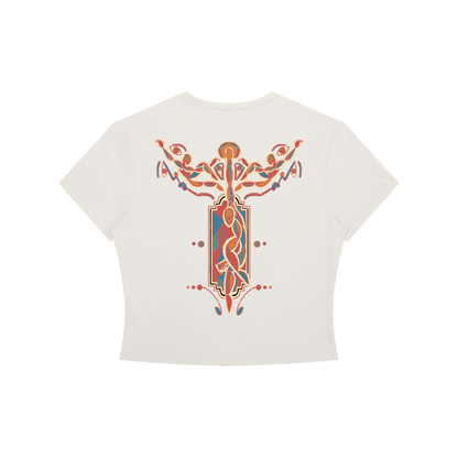 Figurism 4 - Women's Crewneck Crop T-Shirt