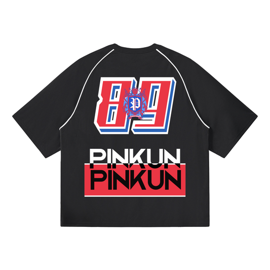 Pinkun Durries - Piping Panel Raglan Tee