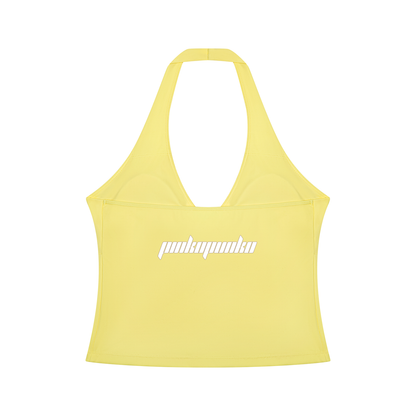 26 Essential - Women’s Ruched Halter Tank Top