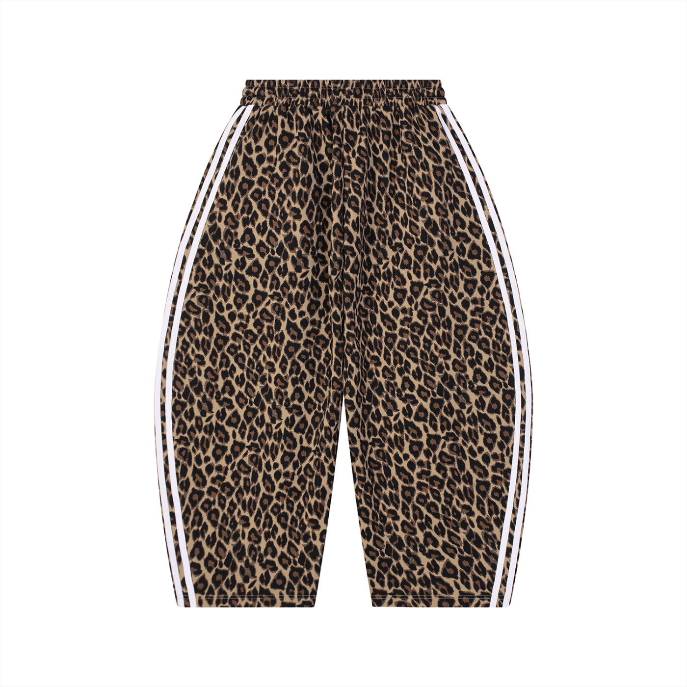 Graffiti - Unisex Leopard Barrel Leg Sweatpants