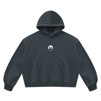 Pin and Pang - Unisex Vintage Wash Boxy Fleece Hoodie