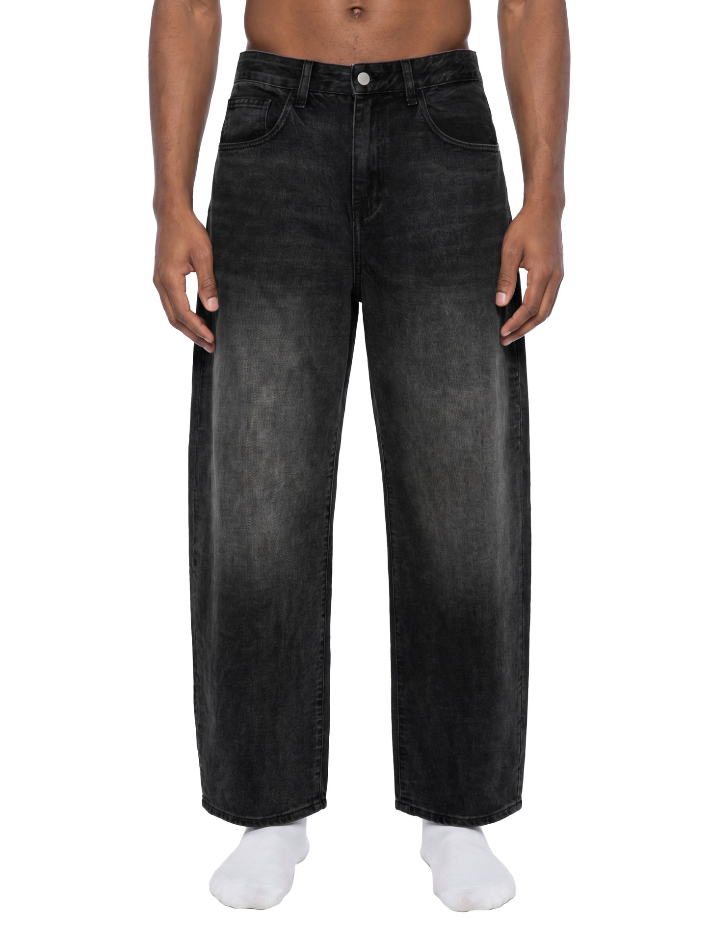 Graffiti - Vintage Wash Barrel Leg Jeans
